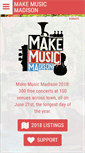 Mobile Screenshot of makemusicmadison.org