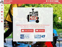 Tablet Screenshot of makemusicmadison.org